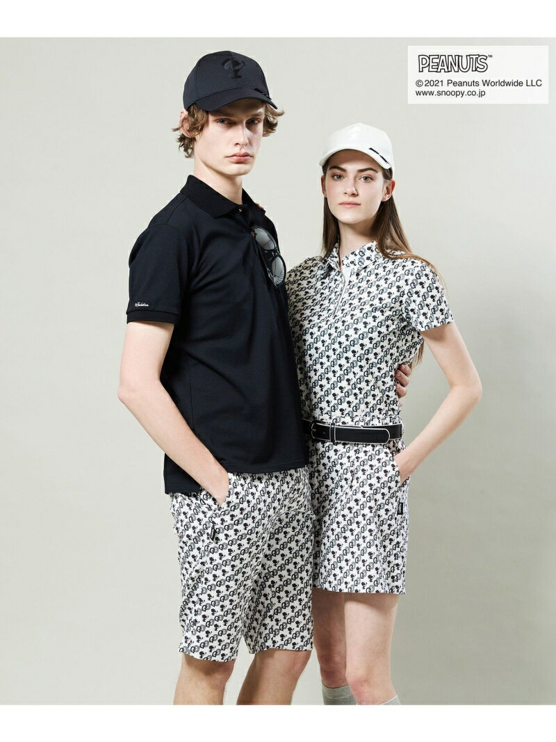 【SALE／20%OFF】23区GOLF 【PEANUTS】【MEN】スヌーピーコラボ 総柄ショートパンツ ニジュウサンクゴルフ パンツ/ジーンズ フルレングス グリーン ホワイト【RBA_E】【送料無料】