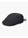 OVERRIDE OVERRIDE LINEN SUNSHADE HUNTING / オーバーライド オーバーライド 帽子 ハンチング・ベレー帽 ブラック ブル...