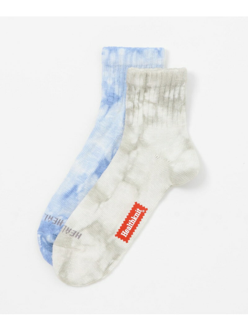 URBAN RESEARCH ITEMS Healthknit HK ミドルソックス TIE-DYE 2P アーバンリサーチアイテムズ 靴下・レッグウェア 靴下