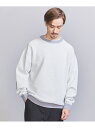 【SALE/70%OFF】BEAUTY&YOUTH UNITED ARROWS PLAID パターン クルーネック ニット ユナイテッドアローズ アウトレット トップス ニット ブルー グレー ベージュ【RBA_E】【送料無料】