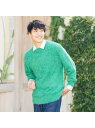 【SALE/40%OFF】BRICK & SONS フェザーモールクルーネックニット<グリーン> ZU05H500DP10X2N-70 トーキョーシャツ トップ...