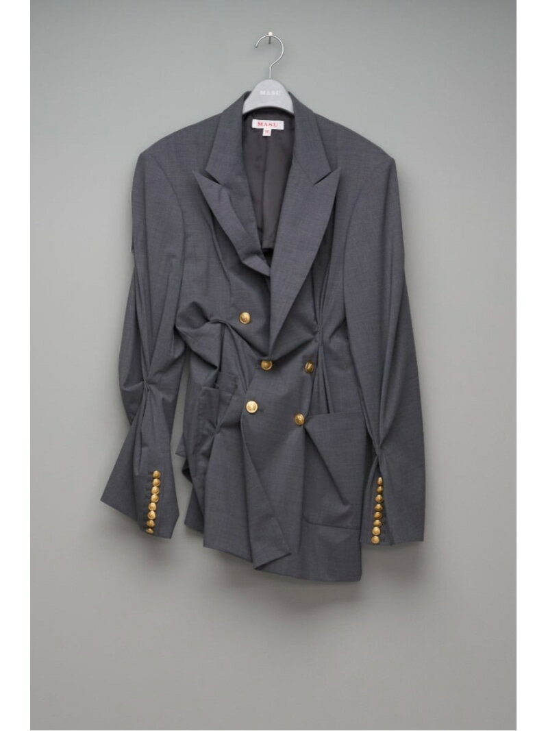 MASU 【25SS】 MASU WARP BLAZER 테일러드 재킷 그레이