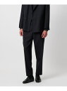 UNITED ARROWS <SOVEREIGN>ホップサック 1プリーツ スラックス RELAX MODEL ユナイテッドアローズ スーツ・フォーマル スーツパンツ ネイビー【送料無料】