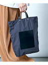 TIDEWAY TIDEWAY/(U)BAFU TOTE トートバッグ A4ドキュメント セットアップセブン バッグ トートバッグ ブラック ホワイト【送料無料...