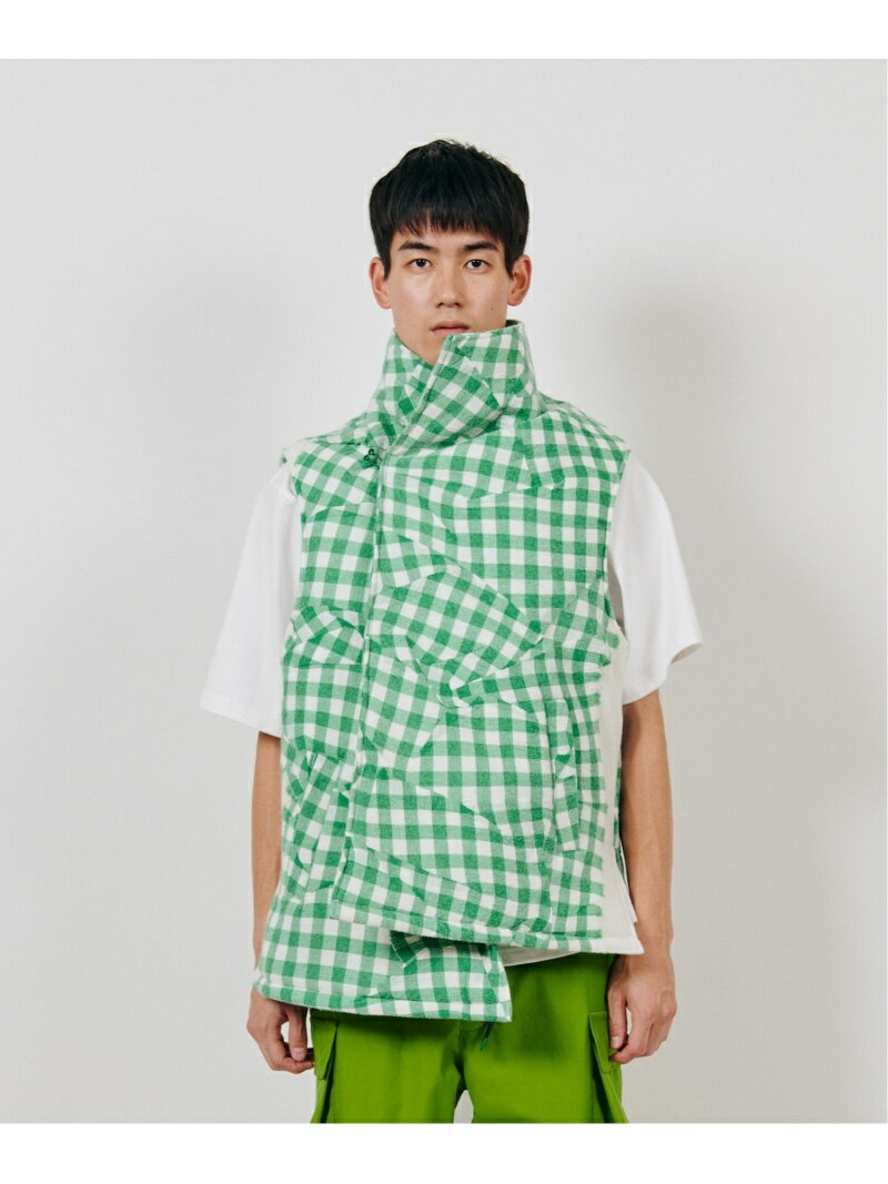 楽天Rakuten Fashion MenDIGAWEL Vest （ URU TOKYO×DIGAWEL ） ディガウェル トップス ベスト・ジレ グリーン ネイビー【送料無料】