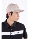 【SALE/30%OFF】New Balance Golf ハニカム&ロゴストライプ柄 セミカーブドブリムキャップ (UNISEX) ニューバランスゴルフ 帽子...