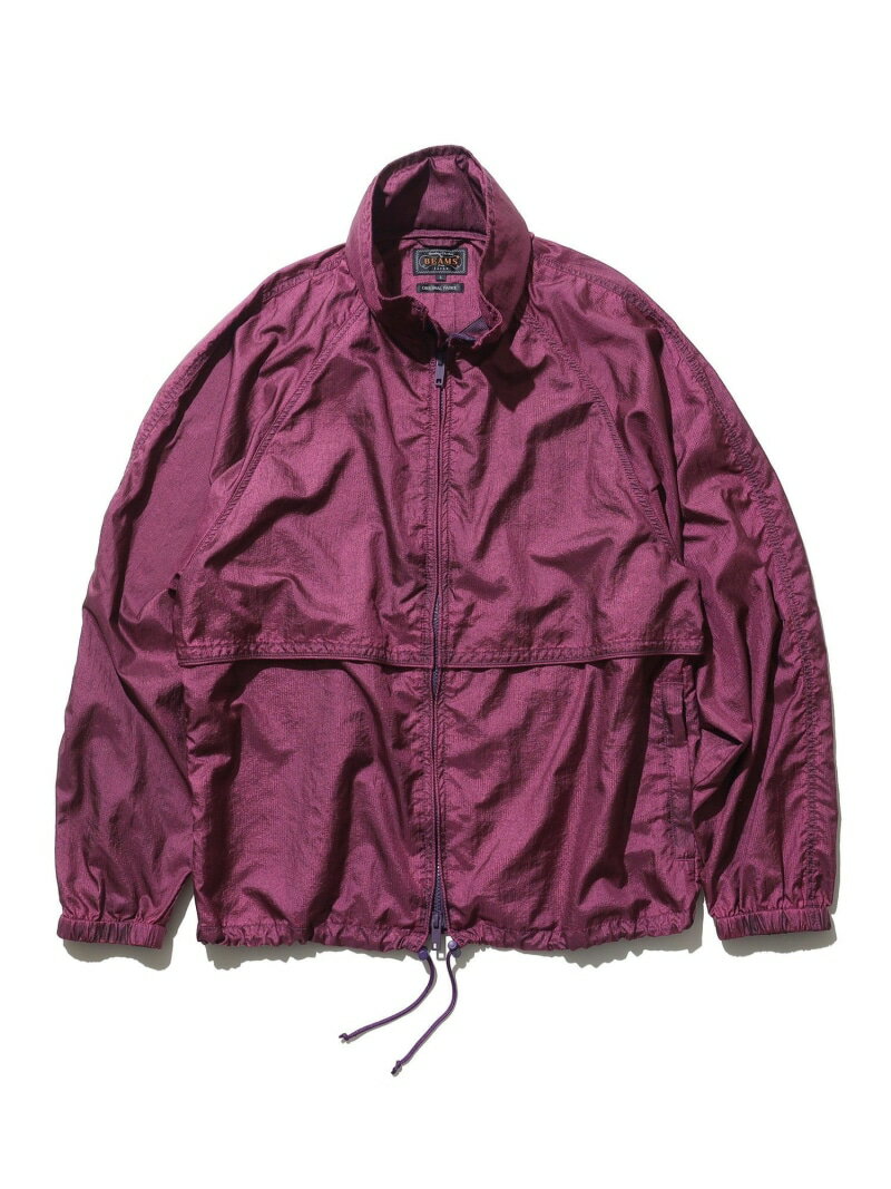 BEAMS PLUS MIL Athletic Jacket Nylon Rip stop Pigment Dye ビームス メン ジャケット・アウター ブルゾン・ジャンパー ピンク イエロー【送料無料】