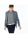 【SALE/30%OFF】LACOSTE ハイゲージ鹿の子ジャケット ラコステ コート/ジャケット テーラードジャケット ブラック ネイビー【RBA_E】【送料無料】