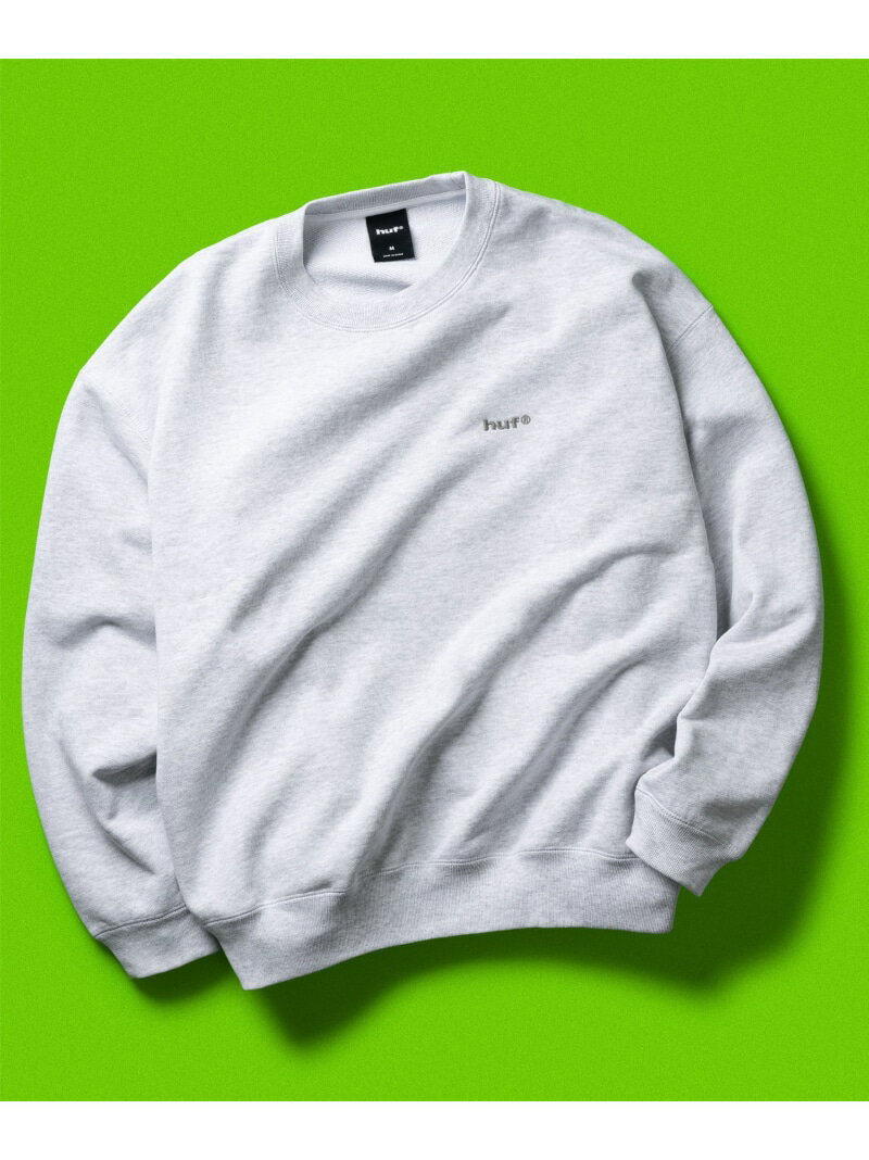 HUF HUF eightynine FLEECE CREW / HUF ハフ スウェット クルー ハフ トップス スウェット・トレーナー ブラック ブルー グレー【送料無料】