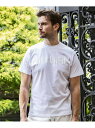 1PIU1UGUALE3 RELAX 1PIU1UGUALE3 RELAX ビッグロゴインバーテッドTシャツ シフォン トップス カットソー・Tシャツ ブラック ホワイト【送料無料】