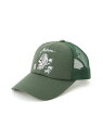 【SALE/20%OFF】AVIREX AVIREX/(M)TIGER MOTIF MESH CAP ハンドサイン 帽子 キャップ グリーン ブラック ブルー ベージュ【RBA_E】(4)