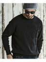 1PIU1UGUALE3 RELAX (M)1PIU1UGUALE3 RELAX/USK-24043 サガラ刺繍ハイゲージクルーネックニット シフォン トップス...