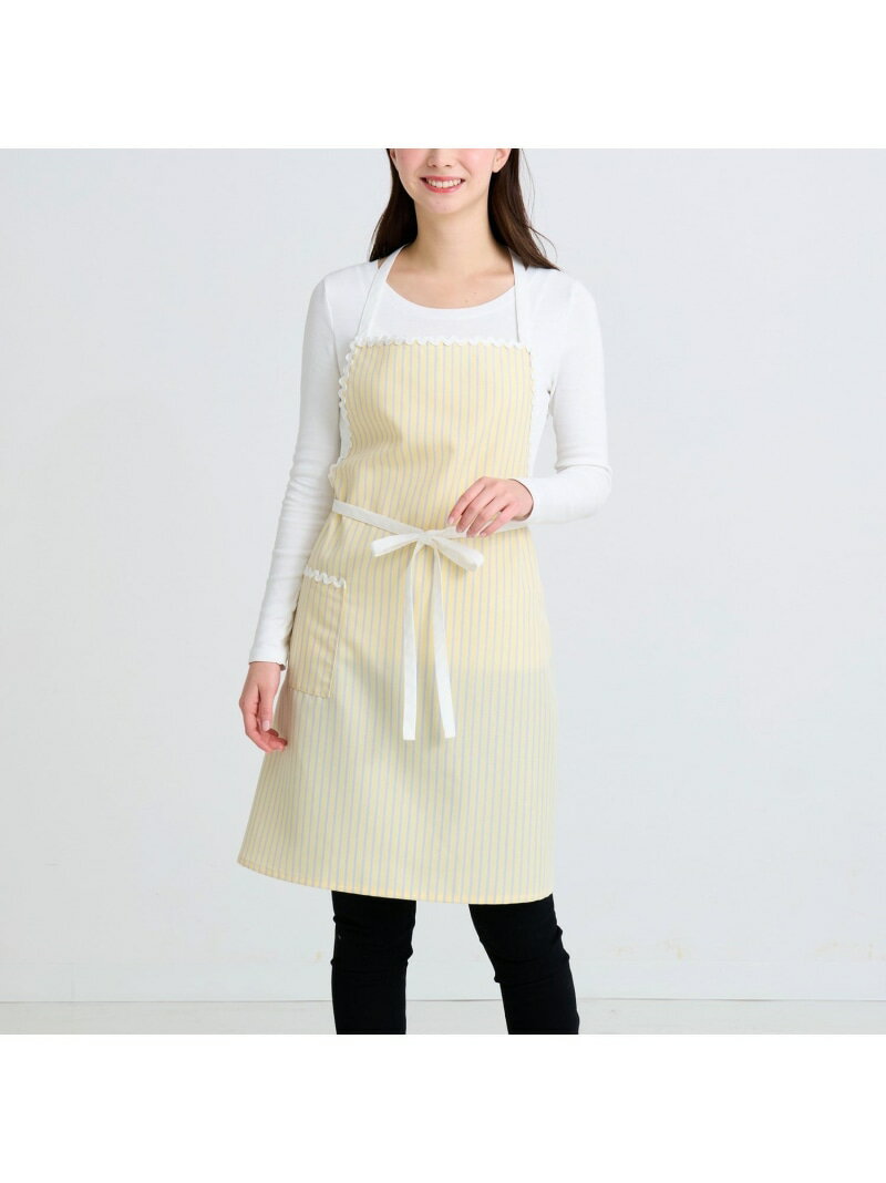Francfranc ウェーブ フルエプロン イエロー フランフラン 食器・調理器具・キッチン用品 エプロン イエロー【先行予約】*のサムネイル