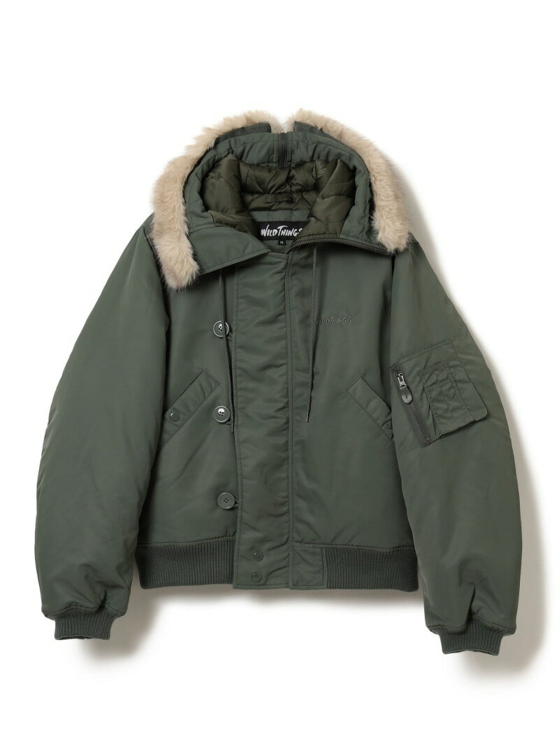 BEAMS 【別注】WILD THINGS / N-2B Flight Jacket ビームス メン ジャケット・アウター ブルゾン・ジャンパー ブラック【送料無料】