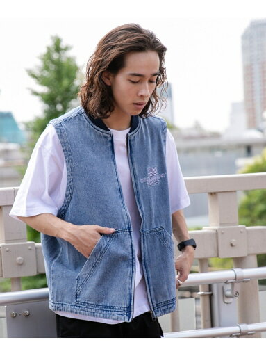 WEGO MEN'S ワーカーズベスト ウィゴー ジャケット・アウター ダウンジャケット・ダウンベスト ブラック ブラウン ブルー【送料無料】 WEGO MEN'S ワーカーズベスト ウィゴー ジャケット・アウター ダウンジャケット・ダウンベスト ブラック ブラウン ブルー【送料無料】