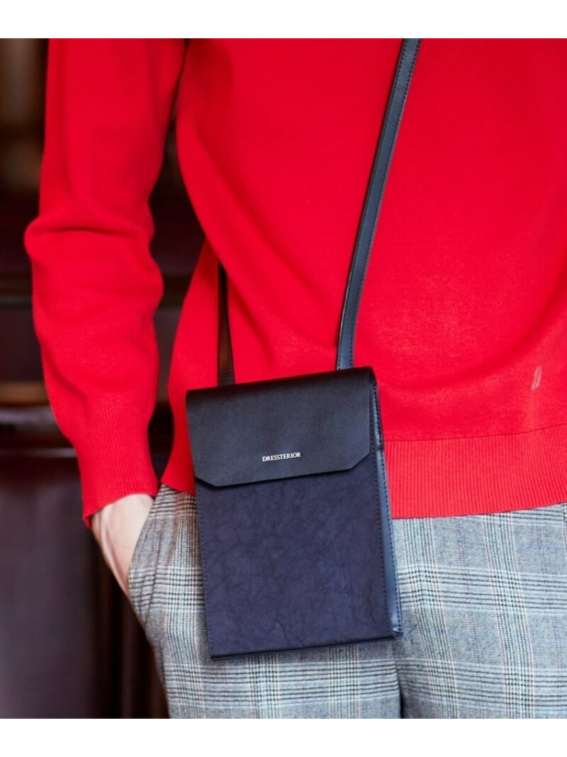 【SALE／20%OFF】DRESSTERIOR DRESSTERIOR*gabria コラボ エアバッグ ミニショルダー ドレステリア バッグ ショルダーバッグ ネイビー【RBA_E】【送料無料】