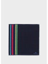 PS Paul Smith スポーツストライプライン タオルハンカチ ポール・スミス ファッション雑貨 その他のファッション雑貨 ネイビー ブラック グレー