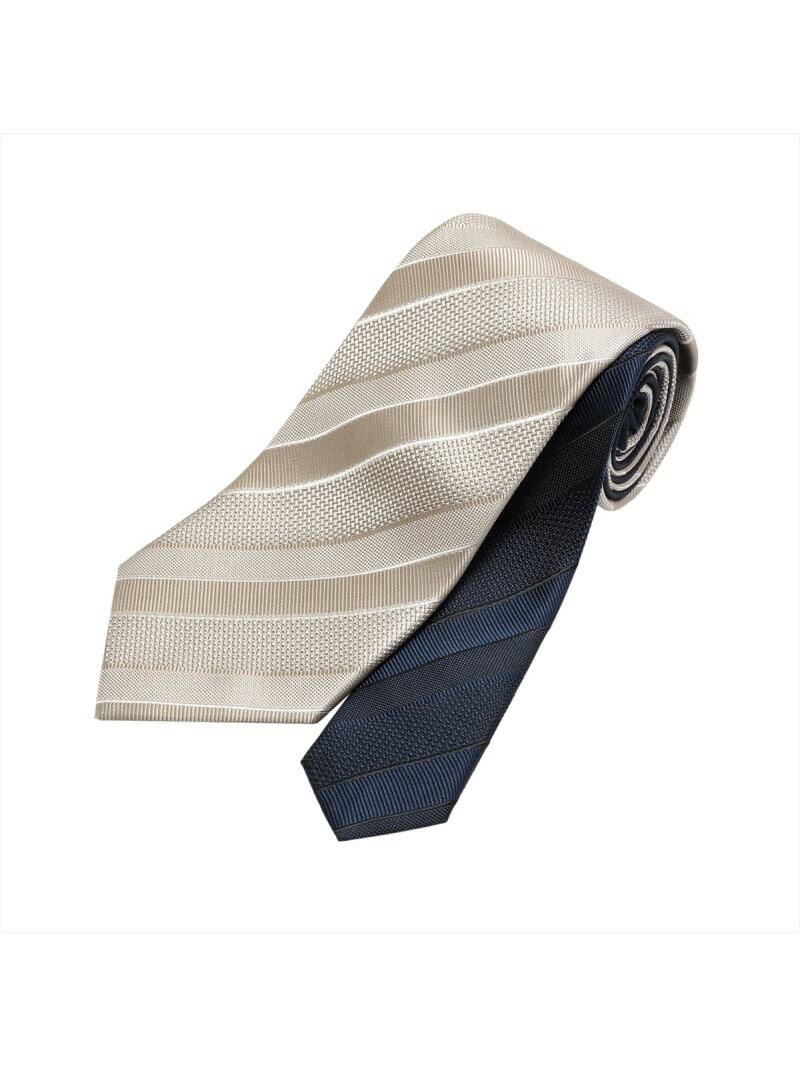BRICK HOUSE by Tokyo Shirts ネクタイ 軽量 チェンジタイ ビジネス フォーマル BM15J103GHAJ1PA-58-931 トーキョーシャツ スーツ・フォーマル ネクタイ・蝶ネクタイ ベージュ