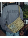 【SALE/20%OFF】Subciety Double pocket shoulder bag サブサエティ バッグ ショルダーバッグ グリーン ブラック【RBA_E】【送料無料】