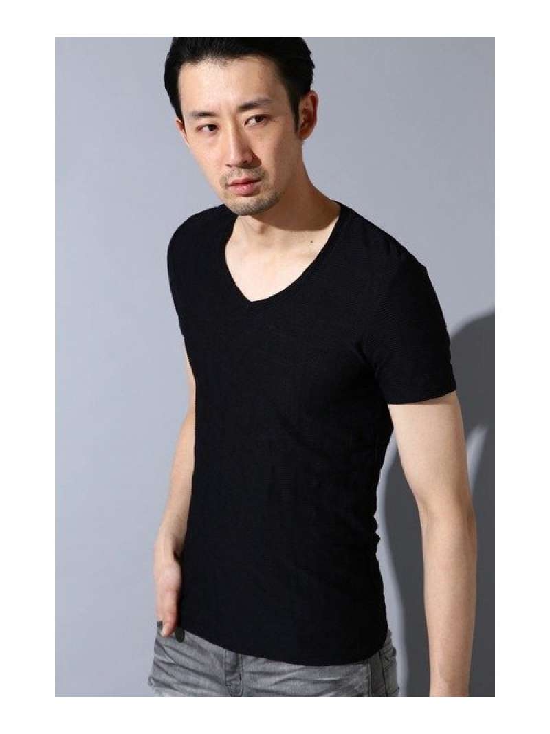 【SALE/50%OFF】TORNADO MART TORNADO MART∴ジオメトリックJQ半袖カットソー トルネードマート トップス カットソー・Tシャツ ブラック イエロー ホワイト【RBA_E】【送料無料】