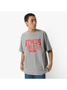 atmos atmos Vintage College Logo T-shirts GREY 23FA-I アトモスピンク トップス ノースリーブ・タンクトップ グレー【送料無料】