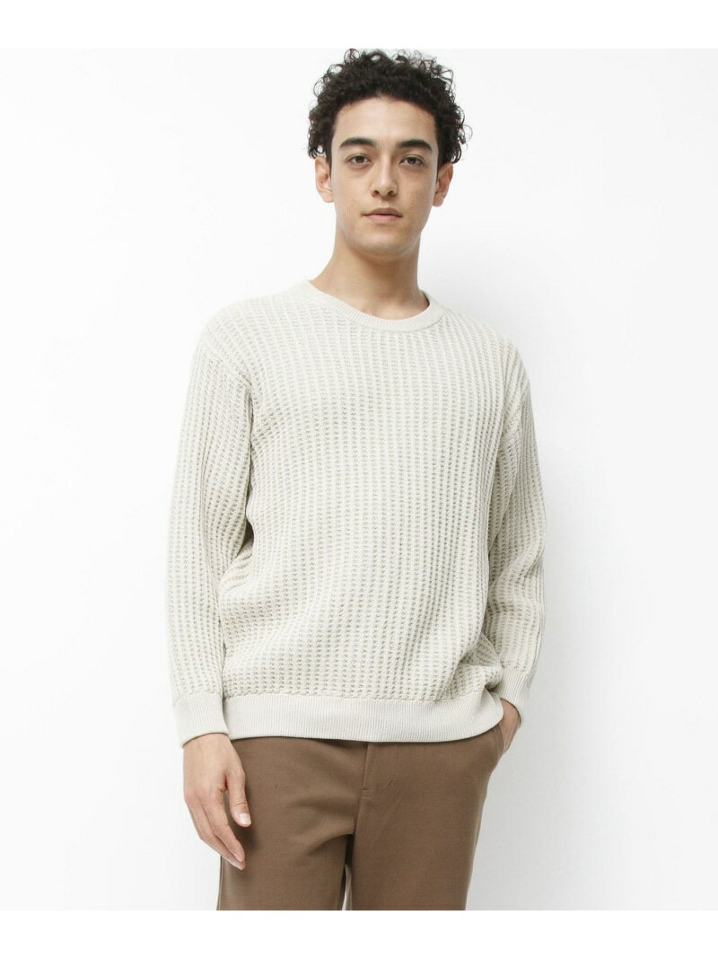 【SALE／30%OFF】Johnbull Johnbull/(M)オーバーダイニットクルーネック ジョンブルプライベートラボ トップス ニット カーキグリーン グレー ベージュ【RBA_E】【送料無料】