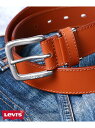 【SALE/5%OFF】Levi's リーバイス ベルト メンズ 本革 レザー ブランド カジュアル 牛革 マルカワ ファッション雑貨 ベルト ブラウン ブラッ...