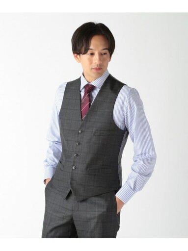 【SALE/30%OFF】CROWDED CLOSET TW 杢チェックベスト(スリーピース対応) メンズ ビギ スーツ・フォーマル セットアップスーツ グレー ブラウン ネイビー【RBA_E】【送料無料】 【SALE/30%OFF】CROWDED CLOSET TW 杢チェックベスト(スリーピース対応) メンズ ビギ スーツ・フォーマル セットアップスーツ グレー ブラウン ネイビー【RBA_E】【送料無料】