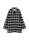 【SALE/30%OFF】CONVERSE TOKYO OVERSIZED FLANNEL CHECKED SHIRT JACKET コンバーストウキョウ トップス シャツ・ブラウス ブラック ネイビー【RBA_E】【送料無料】