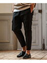 CAMBIO mp13089- Stretch Twill Tapered Cargo Pants カーゴパンツ カンビオ パンツ その他のパンツ ブラック グ...