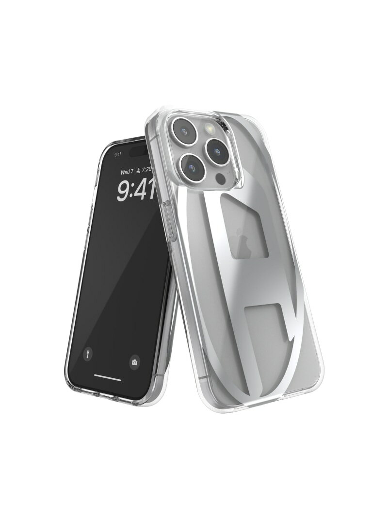 ディーゼル スマホケース メンズ DIESEL アイフォン ケース iPhone 15 Pro Diesel Clear Case D ディーゼル スマホグッズ・オーディオ機器 スマホ・タブレット・PCケース/カバー レッド【送料無料】