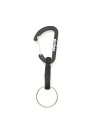 WILD THINGS WILD THINGS/(U)CARBINER RING S レアリゼ ファッション雑貨 チャーム・キーチェーン ブラック グレー
