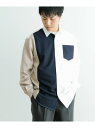 【SALE/60%OFF】URBAN RESEARCH ITEMS Vertical Switch 長袖シャツ アーバンリサーチアイテムズ トップス シャツ・ブラウス ホワイト ブルー【RBA_E】