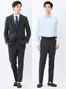 【SALE/10%OFF】TAKA-Q ストレッチウォッシャブル レギュラーフィット 2ボタン2パンツスーツ チェックグレー タカキュー スーツ・フォーマル セ...