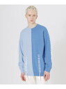 【SALE/30%OFF】LOVELESS 【UNISEX】ポイントスレッドプルオーバー ラブレス トップス ニット ブルー ホワイト グレー イエロー【RBA...