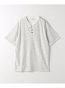 【SALE/60%OFF】a day in the life メランジ リップル ヘンリーネックTシャツ<A DAY IN THE LIFE> ユナイテッドアローズ アウトレット トップス カットソー・Tシャツ グレー ピンク ブルー【RBA_E】(4)