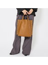 ABAHOUSE LASTWORD 【cheek /チーク】rivet 2way tote/リベット2way トート アバハウス バッグ トートバッグ ブラウン シルバー【送料無料】