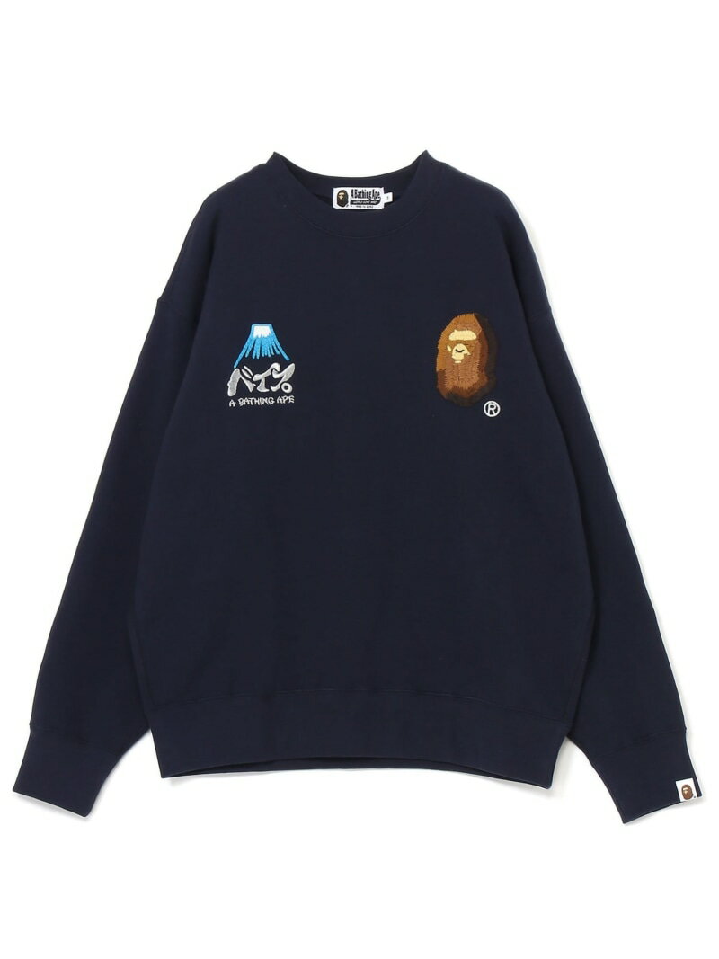 A BATHING APE BAPE SOUVENIR CREWNECK A xCVO GCv gbvX XEFbgEg[i[ lCr[yz