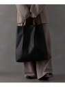 【SALE/30%OFF】MAISON CLUB MAISON CLUB/バイカラーPUレザートートバック L セットアップセブン バッグ トートバッグ ブラウ...