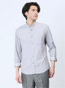 【SALE/42%OFF】TAKA-Q コードレーン バンドカラー長袖シャツ タカキュー トップス シャツ・ブラウス グレー ベージュ ネイビー【RBA_E】