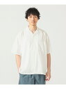 【SALE/20%OFF】BEAMS 【洗濯機洗い可】ベーシック ルーズオープンカラーシャツ 25SS 開襟シャツ リラックスフィット コットン100% 半袖 ビームス メン トップス シャツ・ブラウス ブラック ホワイト ベージュ ピンク【RBA_E】【送料無料】