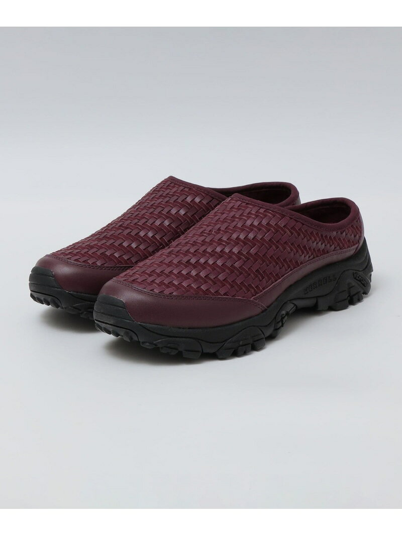 SHIPS MEN MERRELL 1TRL: MOAB SLIDE LEATHER WOVEN SE シップス シューズ・靴 スニーカー ワインレッド【送料無料】