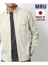 【SALE/3%OFF】MRU MRU エムアールユー 無地 ボタンダウン シャツ メンズ 長袖 綿100 日本製 マルカワ トップス シャツ・ブラウス ベージュ ホワイト ピンク ブルー ネイビー【RBA_E】【送料無料】