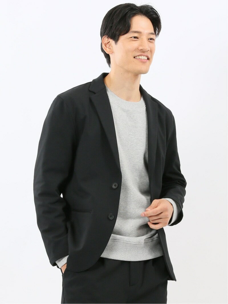 【SALE／20%OFF】TAKA-Q カットツイル 2ボタンテーラードジャケット(セットアップ可能) タカキュー トップス その他のトップス ネイビー ブラウン【RBA_E】【送料無料】