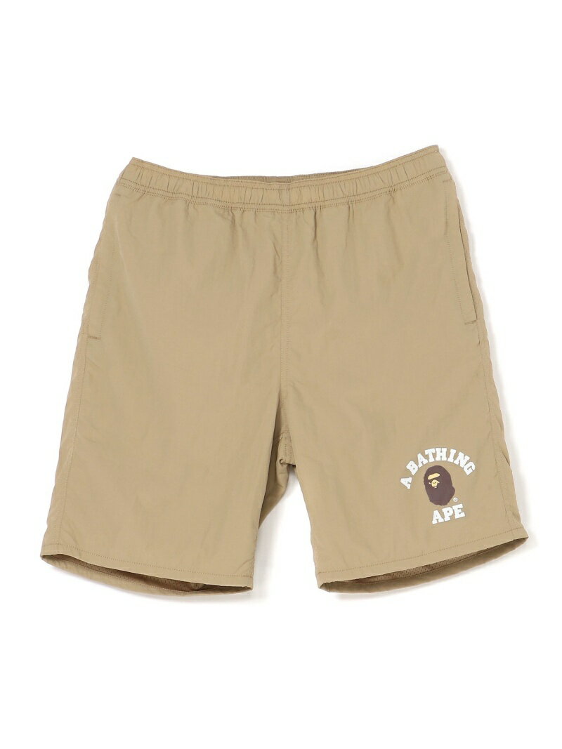 ア・ベイシング・エイプ A BATHING APE WEB限定/COLLEGE BEACH PANTS M BAPEC ア ベイシング エイプ パンツ その他のパンツ ベージュ ブラック カーキ【送料無料】