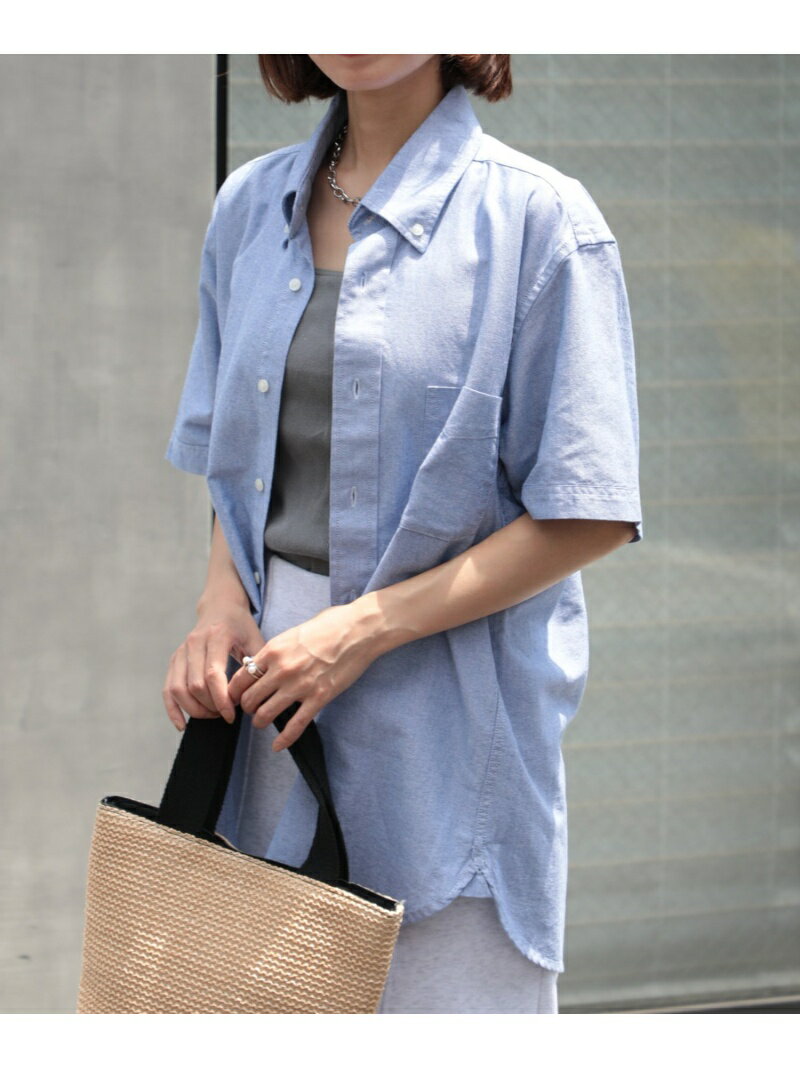 楽天Rakuten Fashion Men【SALE／73％OFF】United Athle United Athle/オックスフォード ボタンダウン ショートスリーブシャツ ユニセックス 綿シャツ 半袖シャツ ユナイテッドアスレ 1268 セットアップセブン トップス シャツ・ブラウス ホワイト グレー ブルー【RBA_E】