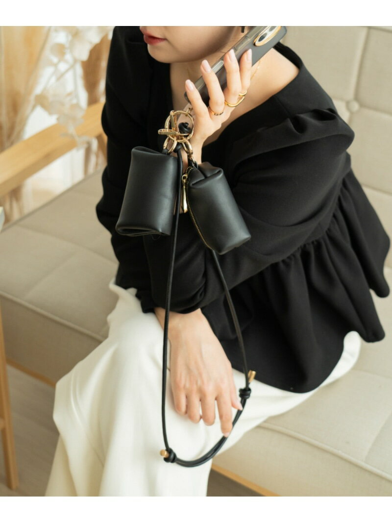 Rename 【3点セット】 スマホショルダー 財布 マルチポーチ ミニポーチ メンズ レディース デバイス バッグ ショルダーバッグ ブラック【送料無料】