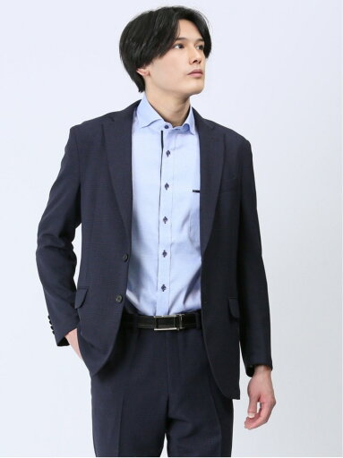 【SALE/50%OFF】m.f.editorial 軽量メッシュ レギュラーフィット 2ボタンジャケット チェック紺(セットアップ可能) タカキュー スーツ・フォーマル スーツジャケット ネイビー【RBA_E】【送料無料】 【SALE/50%OFF】m.f.editorial 軽量メッシュ レギュラーフィット 2ボタンジャケット チェック紺(セットアップ可能) タカキュー スーツ・フォーマル スーツジャケット ネイビー【RBA_E】【送料無料】