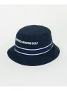 UNITED ARROWS GOLF メンズ テープ バケット ハット ユナイテッドアローズ スポーツ・アウトドア用品 ゴルフグッズ ホワイト ネイビー【送料無...