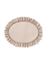 【SALE/30%OFF】Francfranc フリル オーバルマット フランフラン インテリア・生活雑貨 カーペット・ラグ・マット グレー【RBA_E】